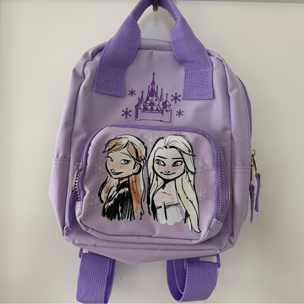Kids Purple Frozen-Inspired Mini Backpack